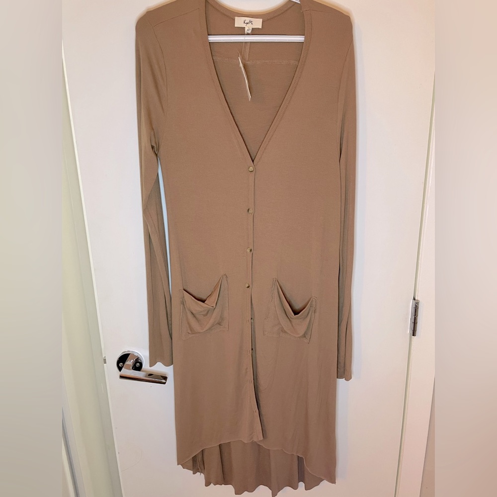 Kye Mi ribbed duster cardigan